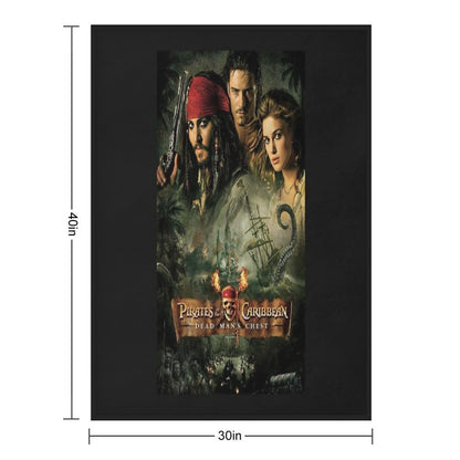 Pirates of The Caribbean Dead Mans Chest All-season Throw Blanket