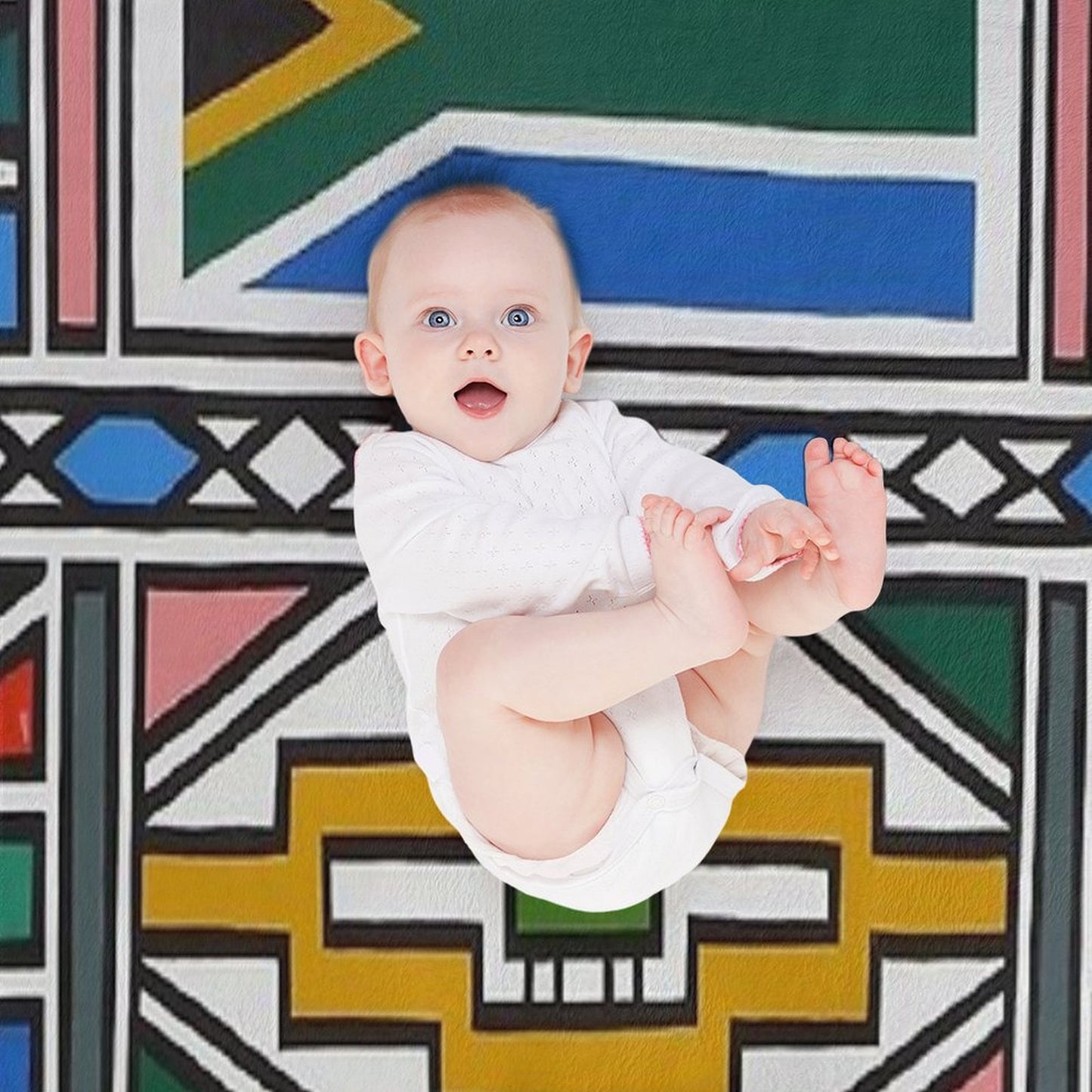 Ndebele Africa Design Lightweight Throw Blanket