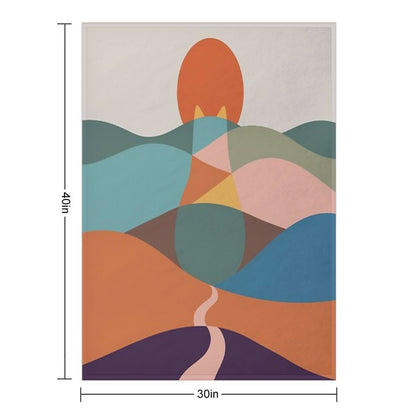 Cat Landscape 65 Durable Throw Blanket