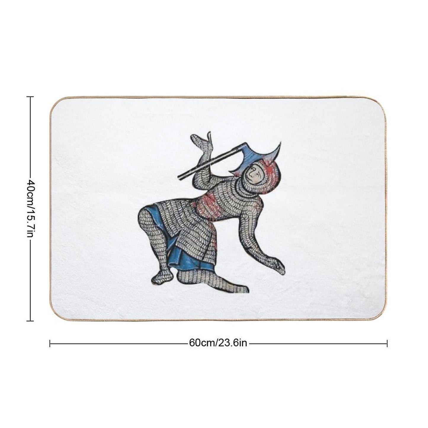 Medieval Knight Meme  High-Traffic Bath Mat