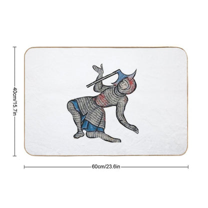 Medieval Knight Meme  High-Traffic Bath Mat