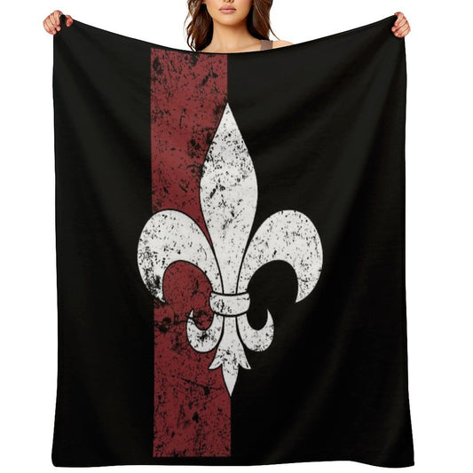 Fleur De Lis Travel-friendly Throw Blanket