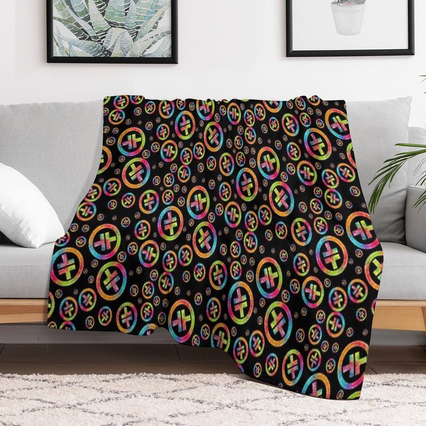 Take That Neon Symbol Premium Throw Blanket