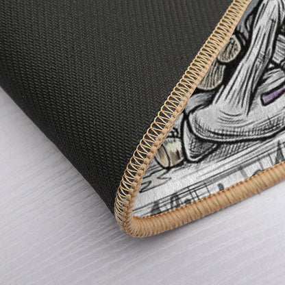 Mad Jiu Jitsu Tea Party Durable Bath Mat