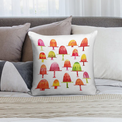 Jellies on Plates Soft Shrink-Resistant Throw Pillow