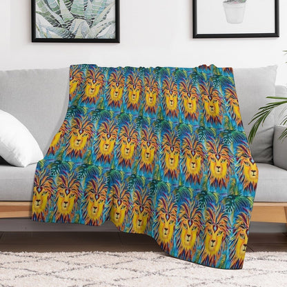 Leo Mirrors Velvety-soft Throw Blanket