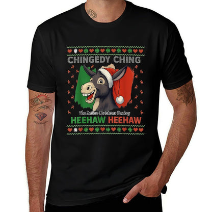 Chingedy Ching Dominick The Italian Christmas Donkey Xmas  Soft T-Shirt