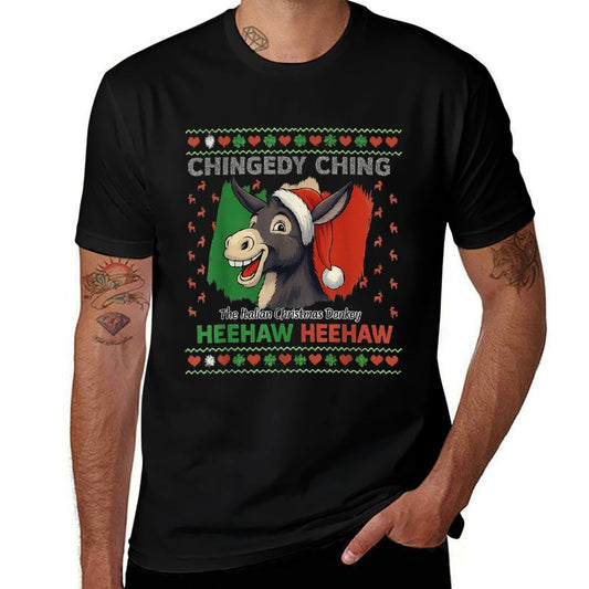 Chingedy Ching Dominick The Italian Christmas Donkey Xmas  Soft T-Shirt