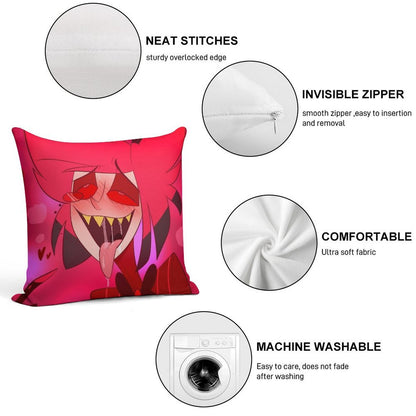 Cursed Alastor Soft Durable Construction Throw Pillow
