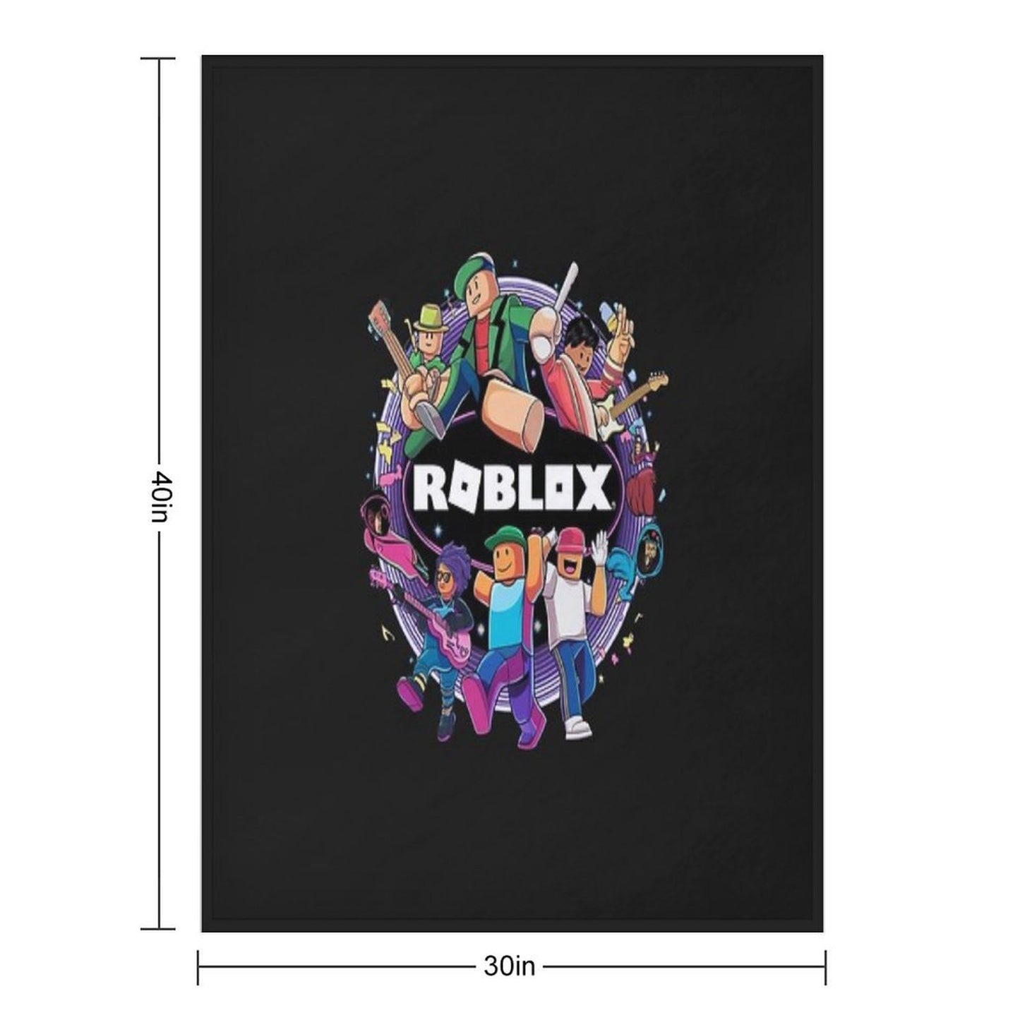Roblox Vibrant Travel-friendly Throw Blanket