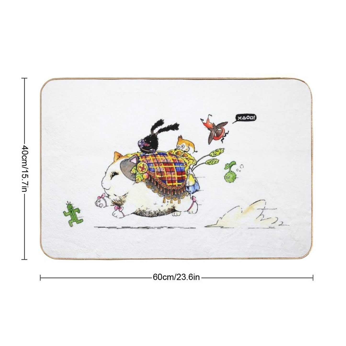 To Adventure!  Versatile Bath Mat