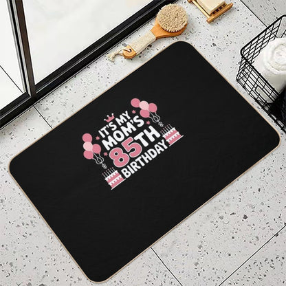 Balloons It's My Mom's 85th Birthday 1940 85 Years Old  Rapid-Drying Bath Mat