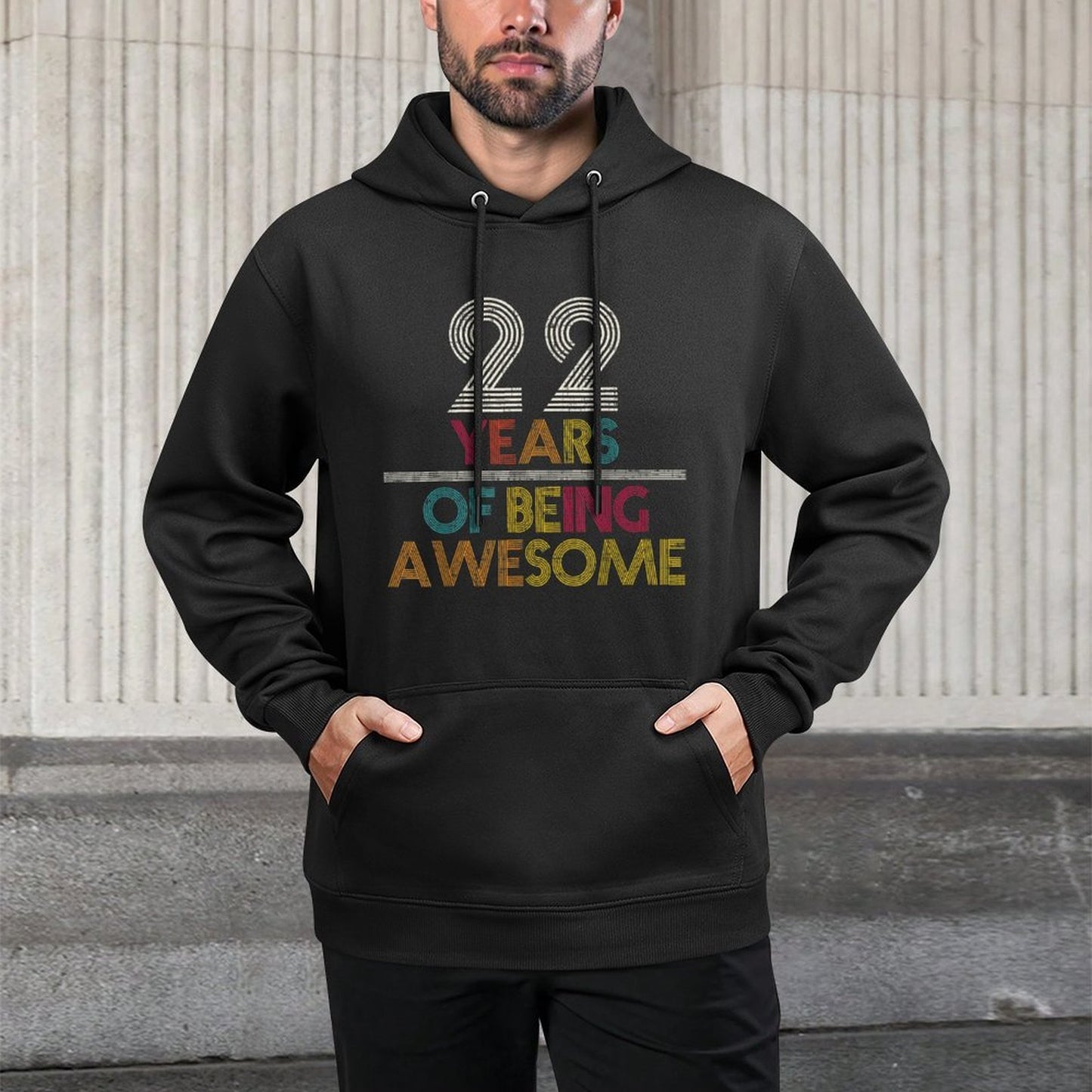 22 Years Of Being Awesome Gift 22 Years Old 22nd Birthday All-Day Comfort Hoodie