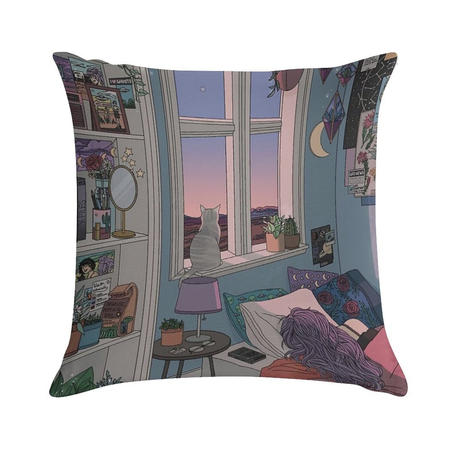 Early Morning Soft High-Density Material Throw Pillow