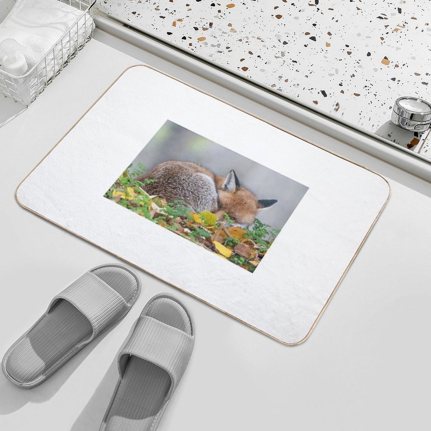 Red Fox  Easy Maintenance Bath Mat