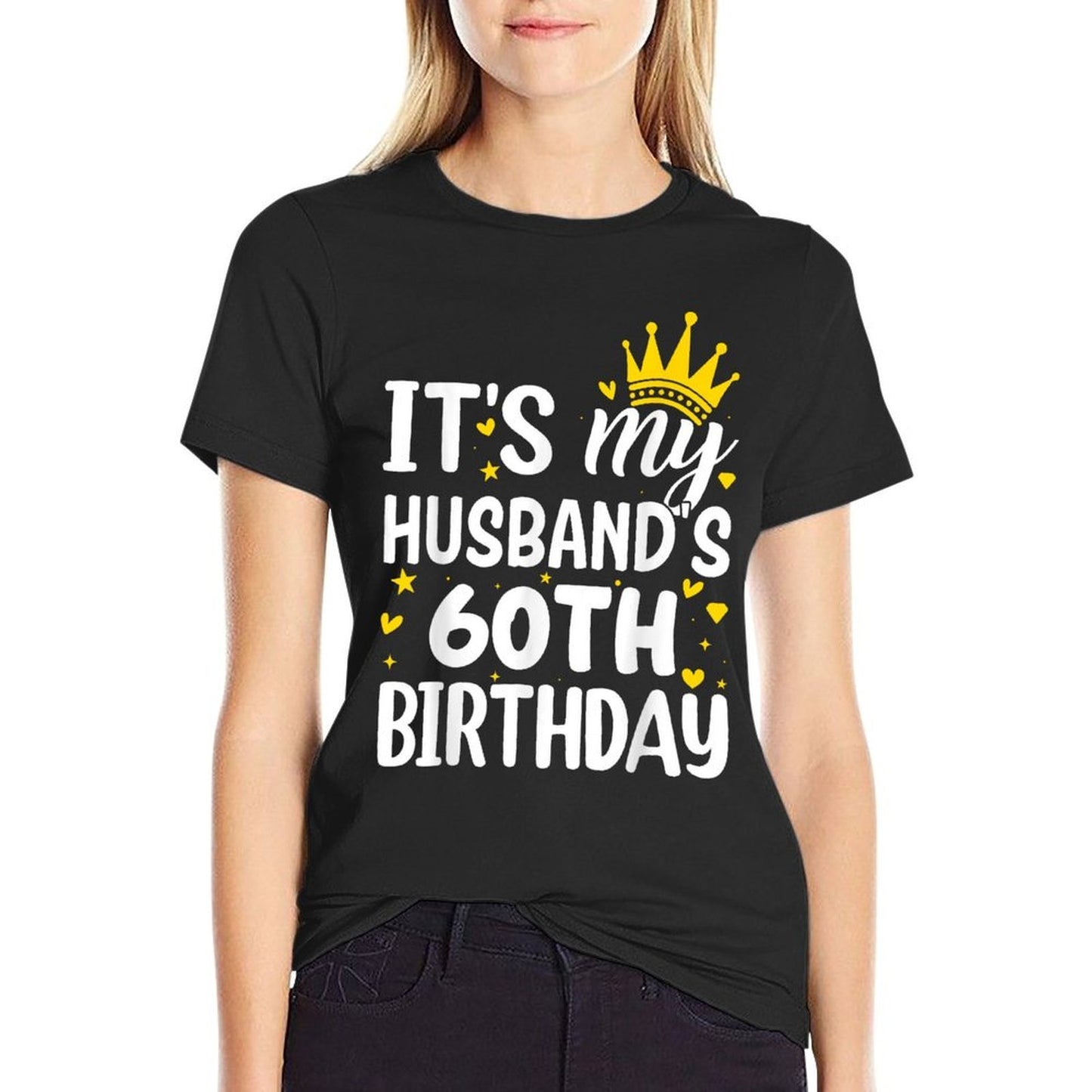 It's My Husband's 60 Year Old Birthday Couple 60th  Eco-friendly Material T-Shirt
