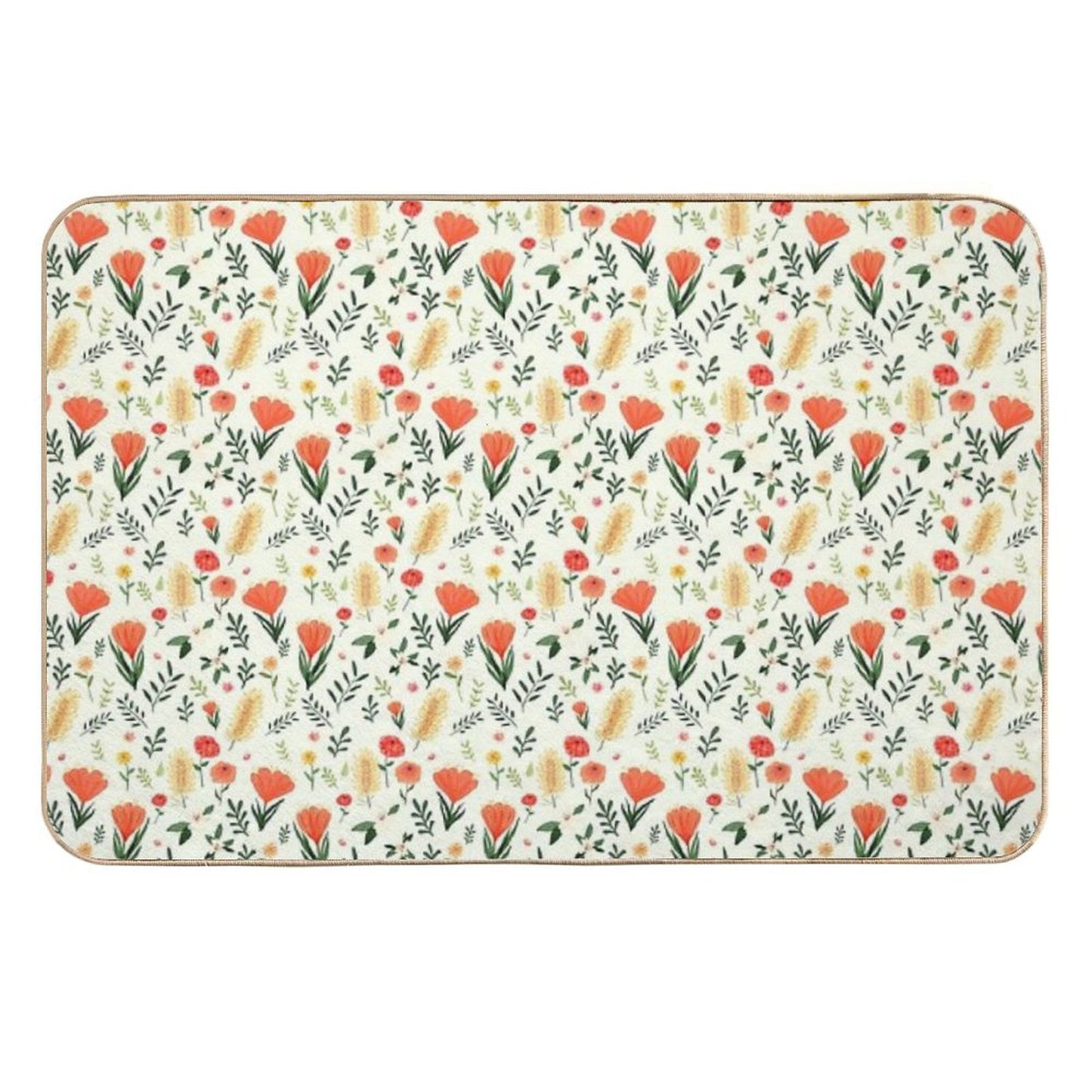 Aussie Florals  Non-Slip Bath Mat