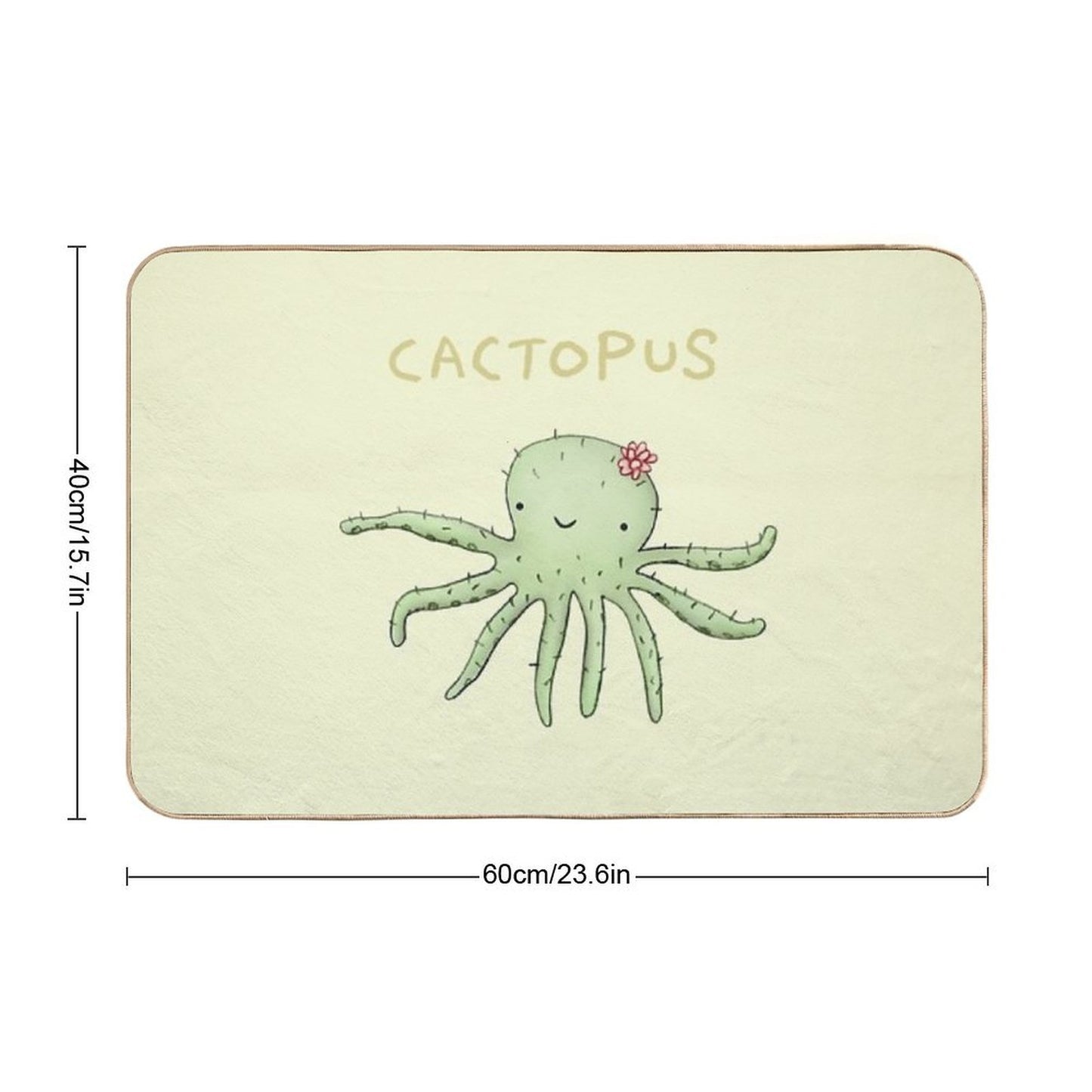 Cactopus  Easy To Clean Bath Mat