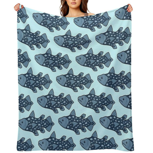 Coelacanth Lightweight Throw Blanket