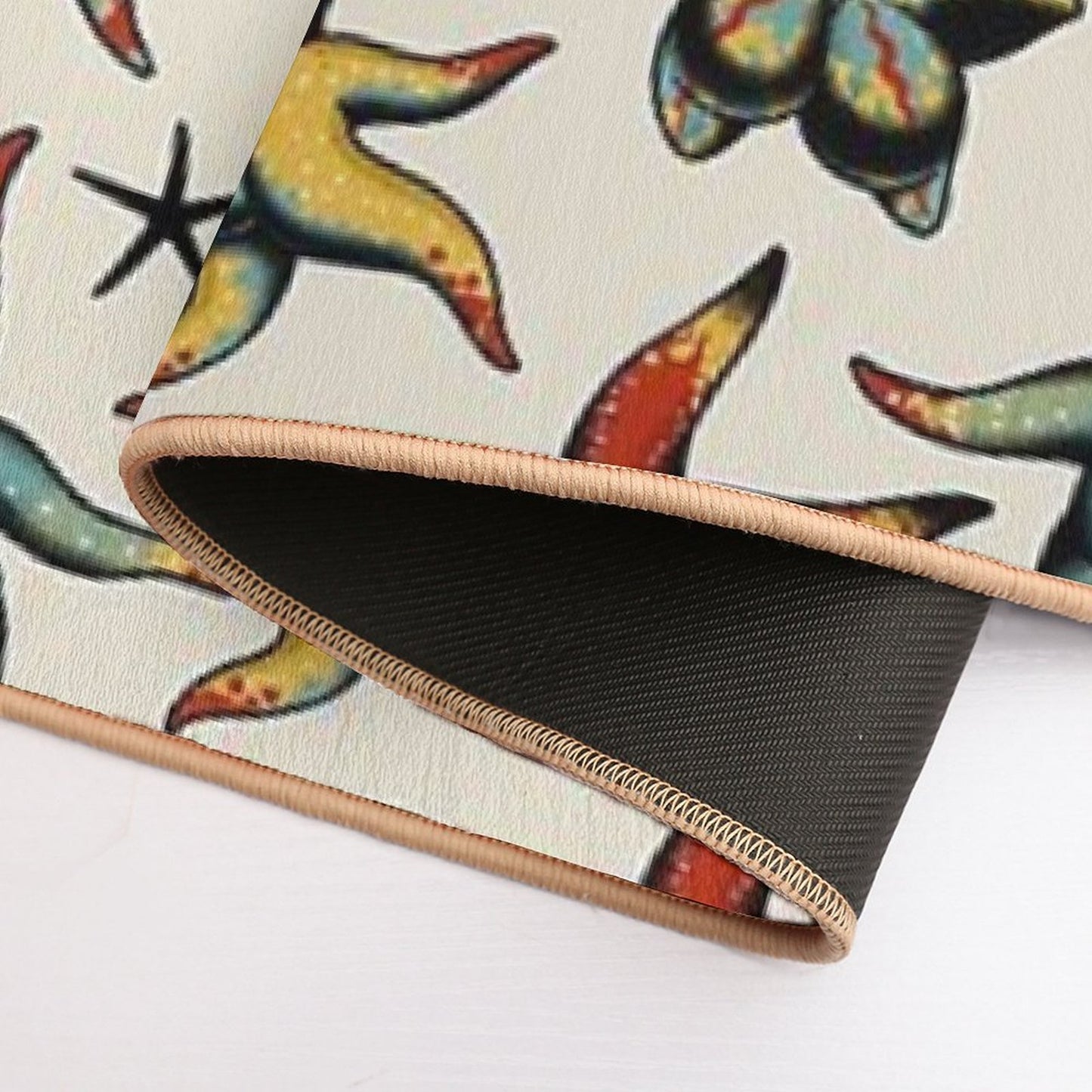Starfish Booty Tattoo Flash  Anti-Trip Bath Mat