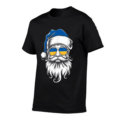 Ukraine Christmas Pajamas Santa Claus Chapin Ukrainian Xmas  Moisture-wicking T-Shirt
