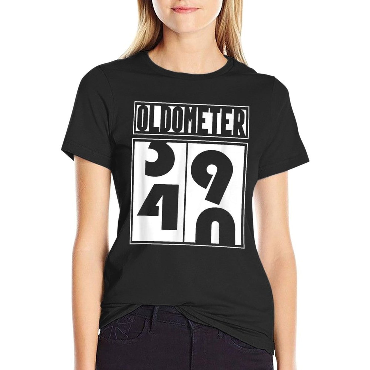 Oldometer 40th Birthday  Oversized Silhouette T-Shirt