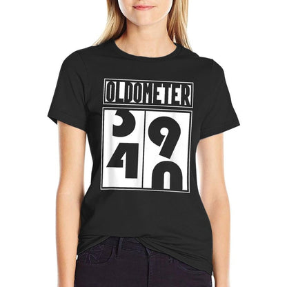Oldometer 40th Birthday  Oversized Silhouette T-Shirt