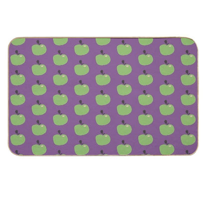 Green Apples  Edible Garden  Abstract Fruit Pattern  Anti-Trip Bath Mat
