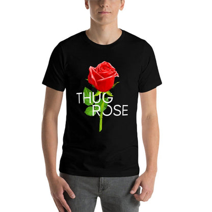 Thug Rose Floral Flower  Cotton T-Shirt