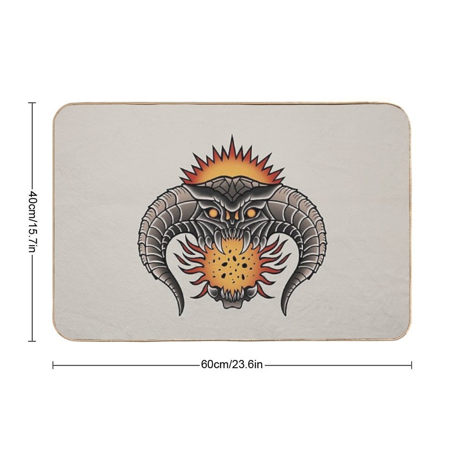 Oldschool Balrog  Absorbent Bath Mat