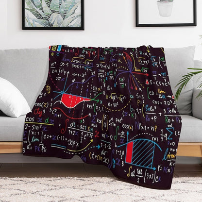 Colorful Math Design All-season Throw Blanket