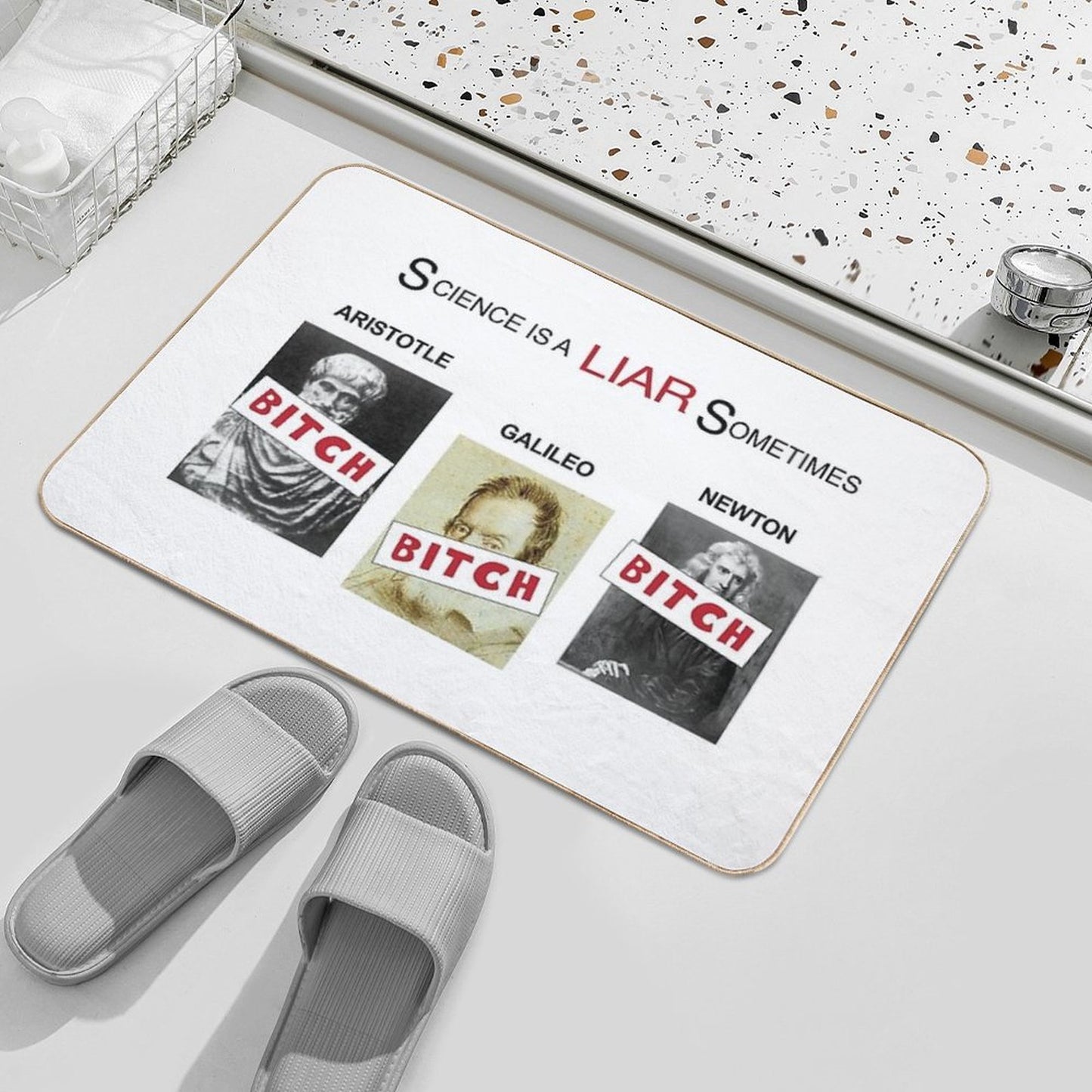 Science Is A Liar Sometimes - It's Always Sunny in Philadelphia  Dirt-Trapping Bath Mat