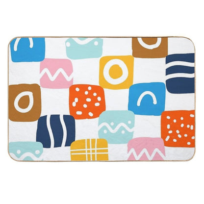 Colorful Shapes, Good Mood.  Repositionable Bath Mat