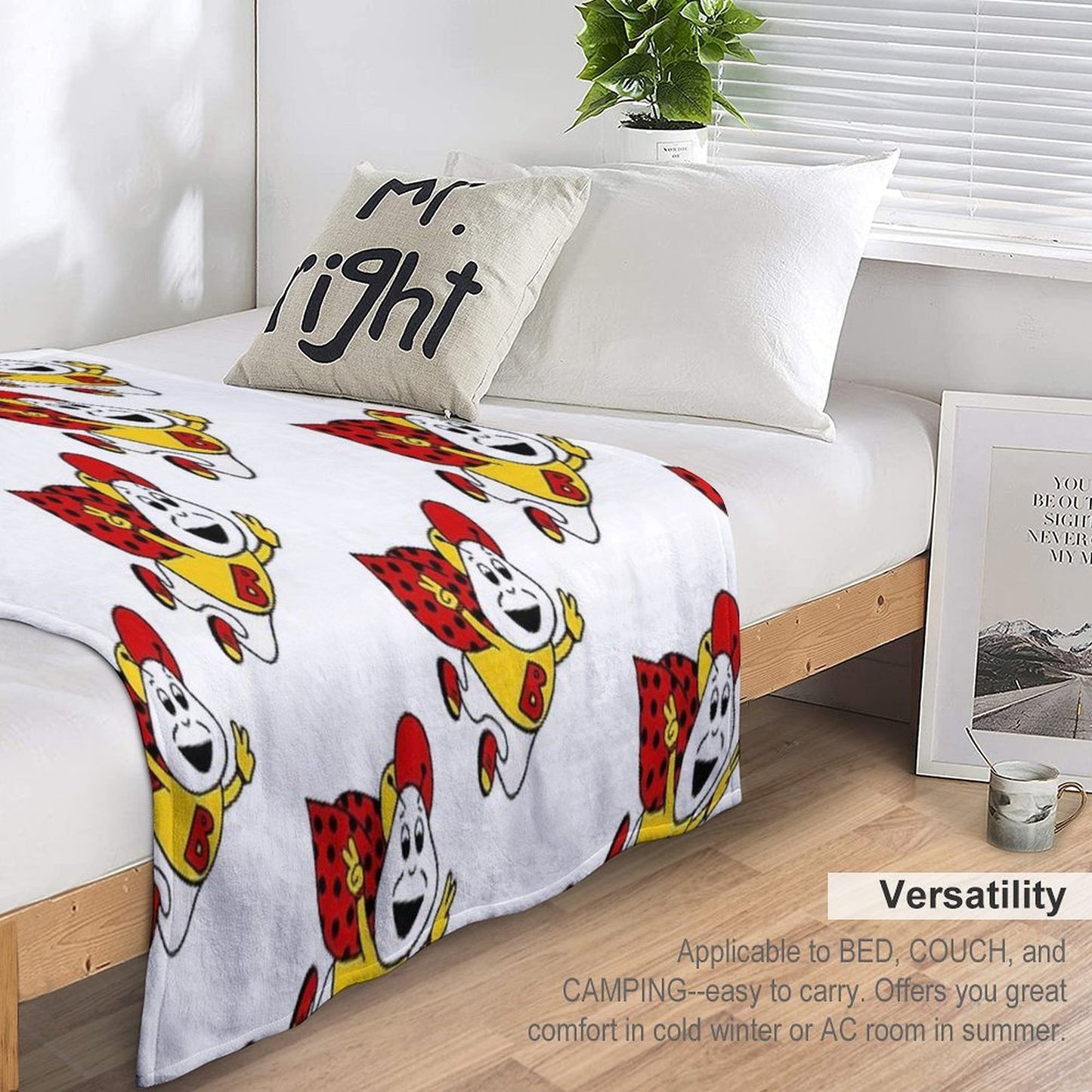 Berties Beetles Vintage Logo All-season Throw Blanket