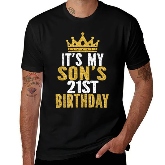 It's My Son's 21st Birthday 21 Years Old Male  Stretchy T-Shirt