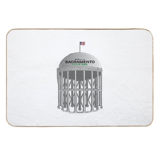 Sacramento City of Trees Tower Picaflor Clothing  Long-Lasting Bath Mat