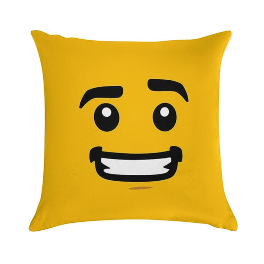 Brick Face - Guy Soft Fade-Resistant Throw Pillow