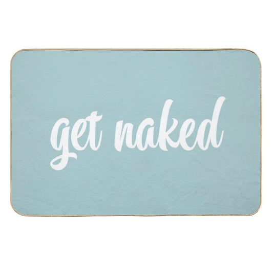 Get Naked Blue  Easy Maintenance Bath Mat