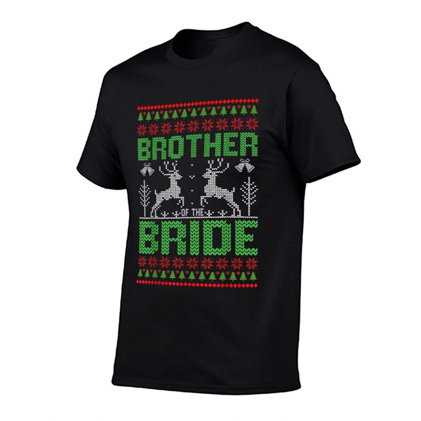 Brother Of The Bride Marriage Wedding Bridal Party Christmas  Rolled Sleeves T-Shirt