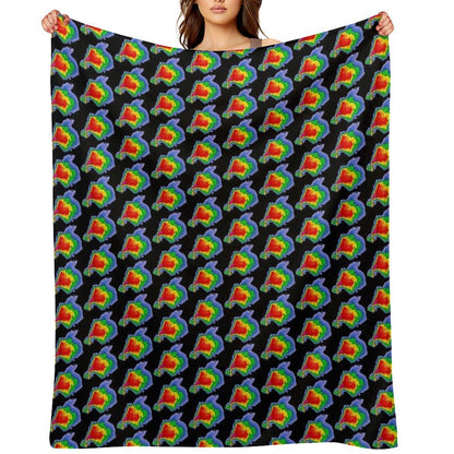 Supercell Radar Hook Echo 1 Sustainable Throw Blanket