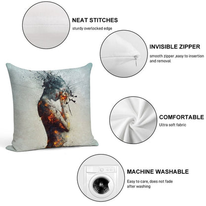 Deliberation Soft Luxury Feel Throw Pillow