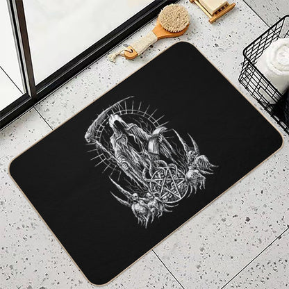 Demonic Grim Reaper  Long-Lasting Bath Mat