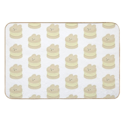 Vanilla Bunny Fatcaron  Fade-Resistant Bath Mat