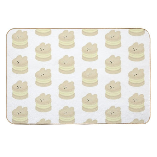 Vanilla Bunny Fatcaron  Fade-Resistant Bath Mat