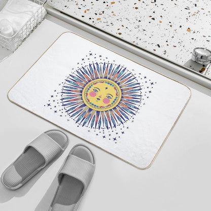 Feathered Sun  Slip-Resistant Bath Mat