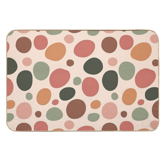 Cheetah Pattern 02 - Floral Palette  Pet-Safe Bath Mat