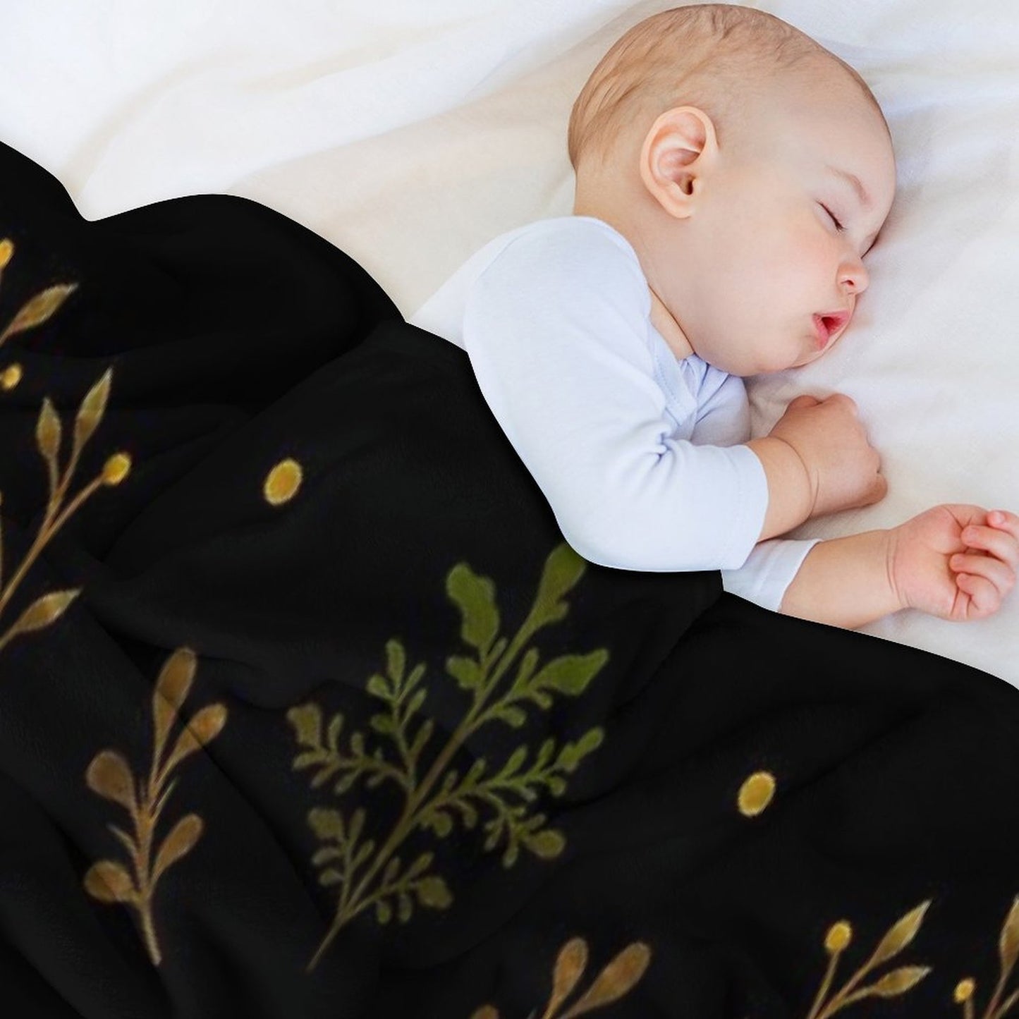 Crescent Moon Gold Premium Throw Blanket