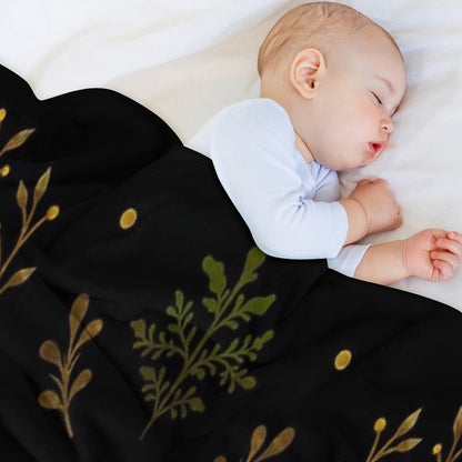 Crescent Moon Gold Premium Throw Blanket