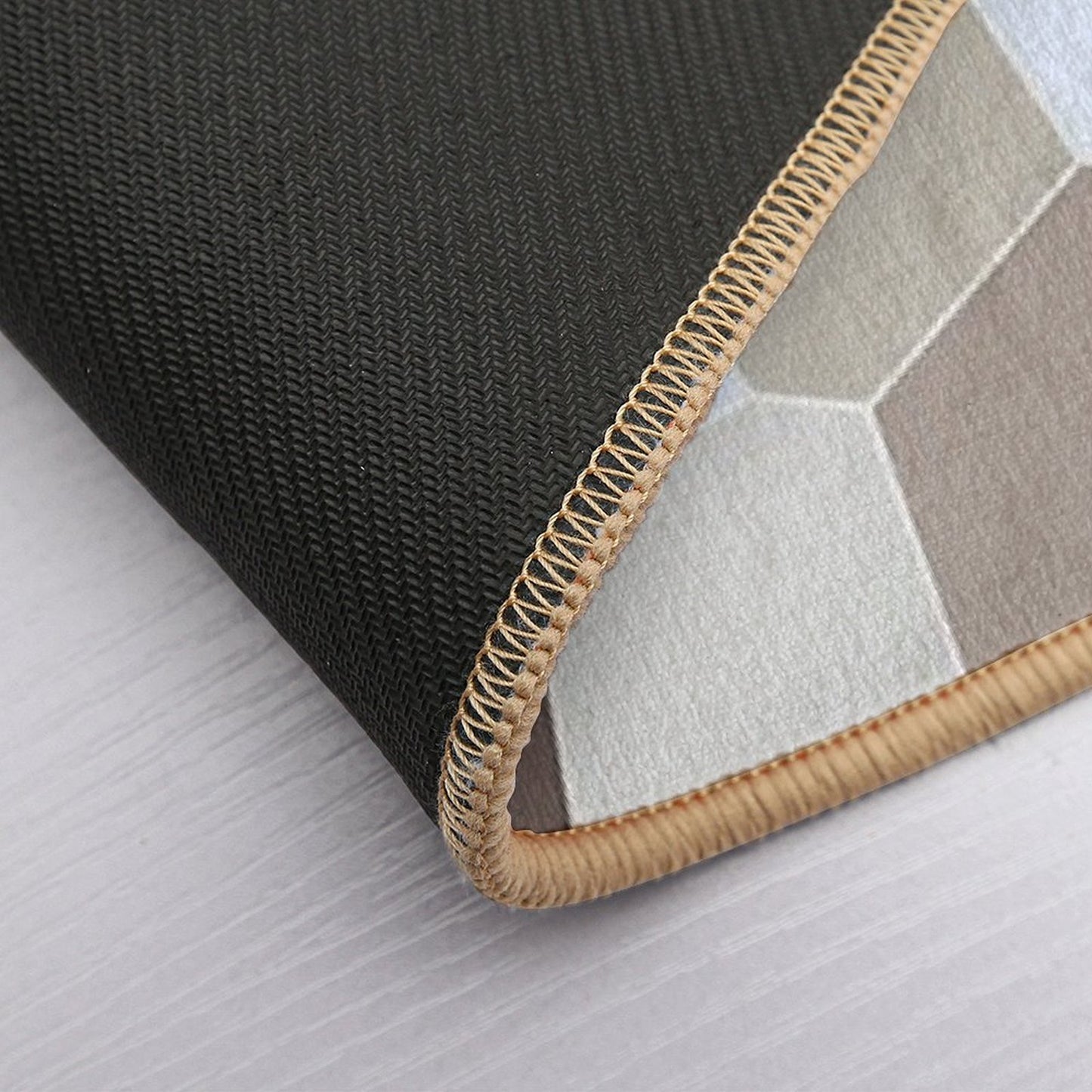 Seashell Colors Coastal Vibes Abstract Seashells And Beach Pebbles Mosaic 1 of 4  Repositionable Bath Mat