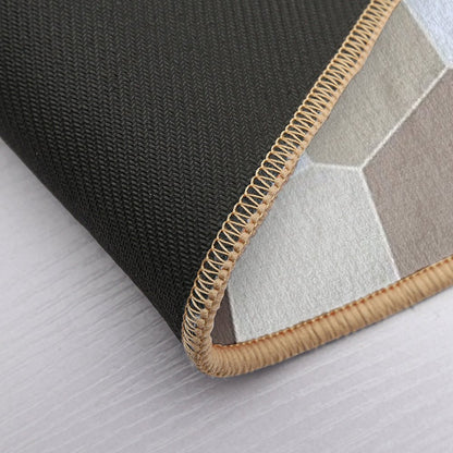 Seashell Colors Coastal Vibes Abstract Seashells And Beach Pebbles Mosaic 1 of 4  Repositionable Bath Mat